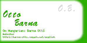 otto barna business card