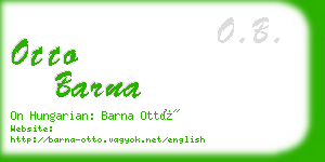 otto barna business card